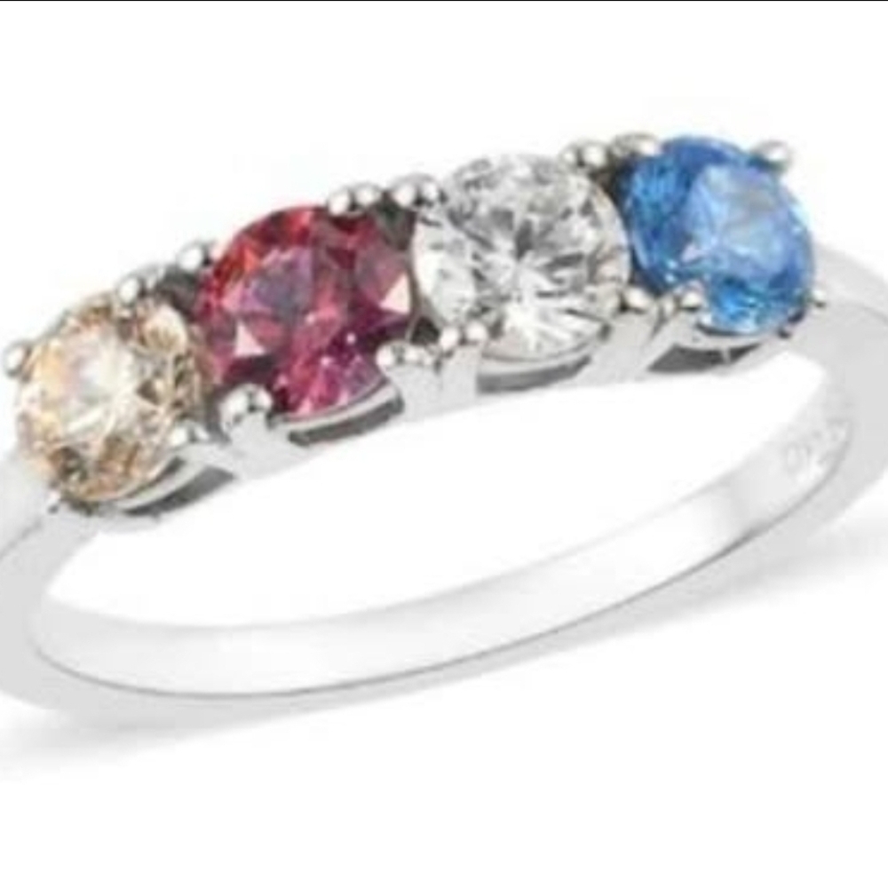 Elegant Lustro Stella Multi-Color Ring